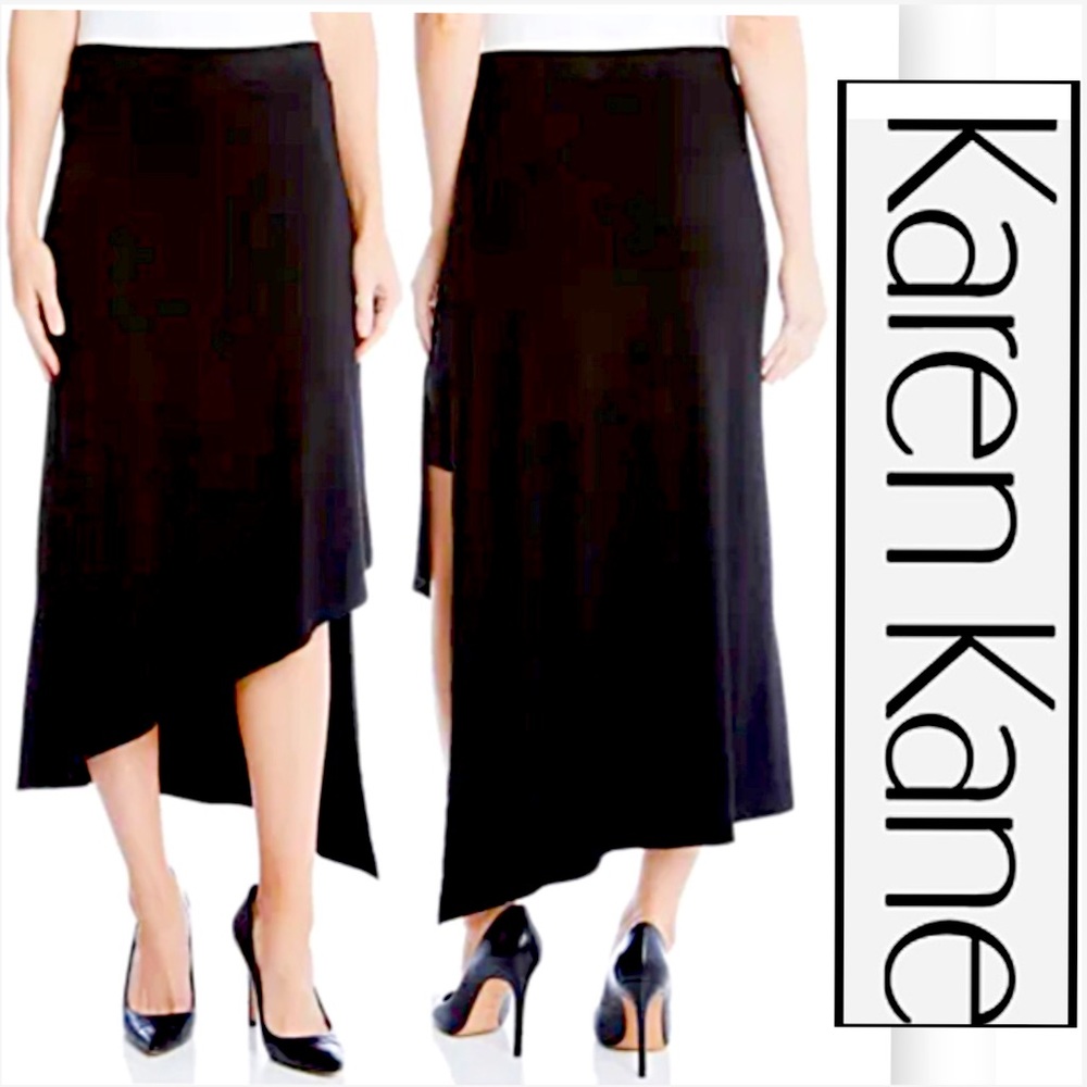 NWT Karen Kane, Optic Bloom ll Asymmetric Skirt
